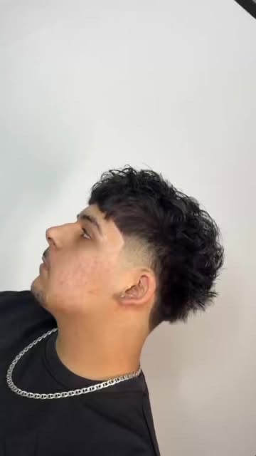 Textured volume hairstyle